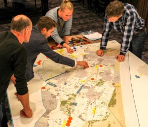 Deelnemers aan de bijeenkomst