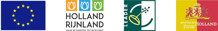 Logo E.U., Logo Holland Rijnland, Logo Leader, Logo Provincie Zuid-Holland