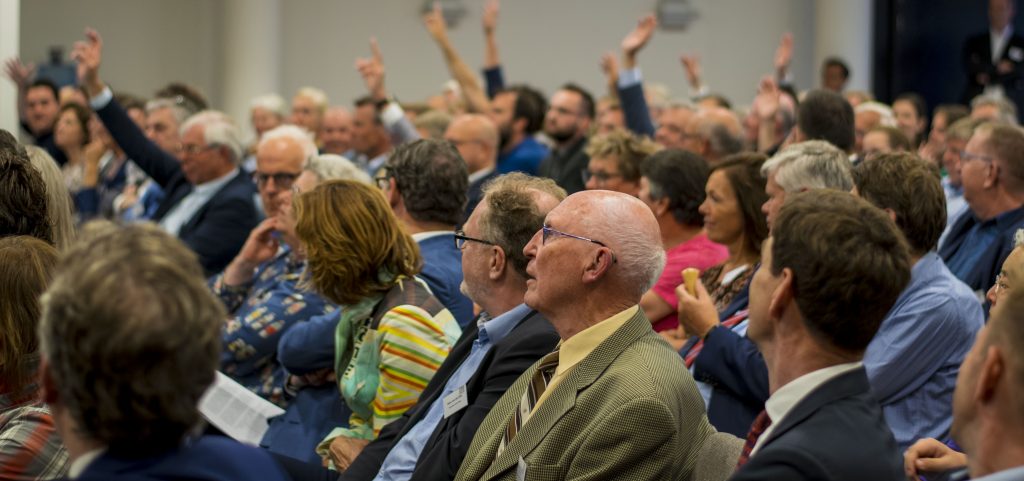 Plenair publiek raadsconferentie Holland Rijnland